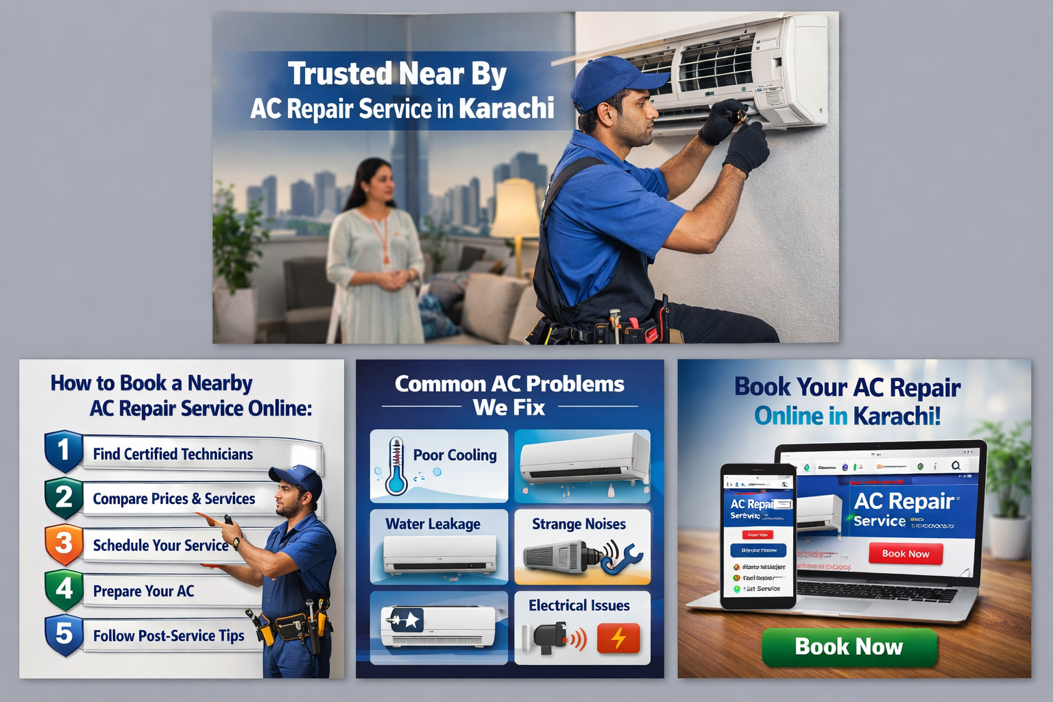 How to Book a Trusted Nearby AC Repair Service Online in Karachi?