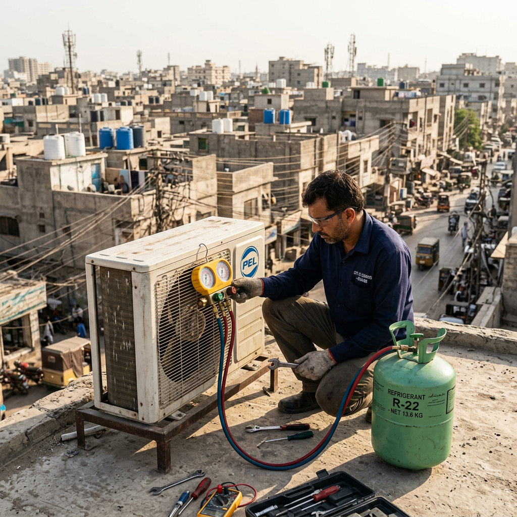 AC Gas Filling Service Karachi – Book Today
